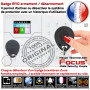 Vue du badge RFID pour système d’alarme garage sans abonnement