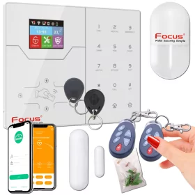 Alarme Box Immeuble Sans Fil | Protection Maison Connectée 4G Sans Abonnement | Fréquence 868 MHz