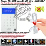 Clavier sans-fil PB-503R avec RFID pour une sécurité fiable et efficace. Notifications en temps réel et installation facile.