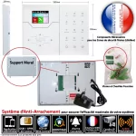 Alarme sans abonnement avec connexion Ethernet et GSM, sécurité domestique.